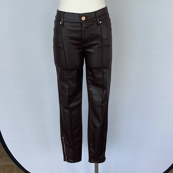 NWT WHBM MidRise Skinny Ankle Coated Cabernet 2R - Picture 4 of 16